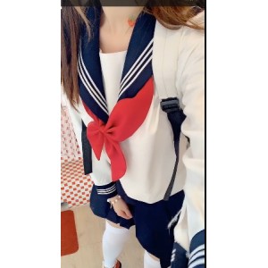 精选赛高酱妹子：网红JK水手服，苗条白嫩，给你精选妹子欣赏！