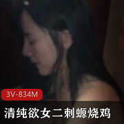 小姐姐高颜值网袜游戏：二刺螈烧鸡清纯美女，3V834M