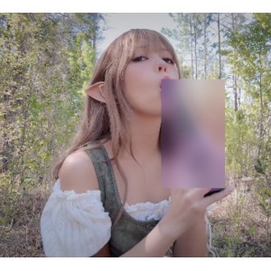 绯红小猫精灵cos户外单兵1v616M手动挡神作